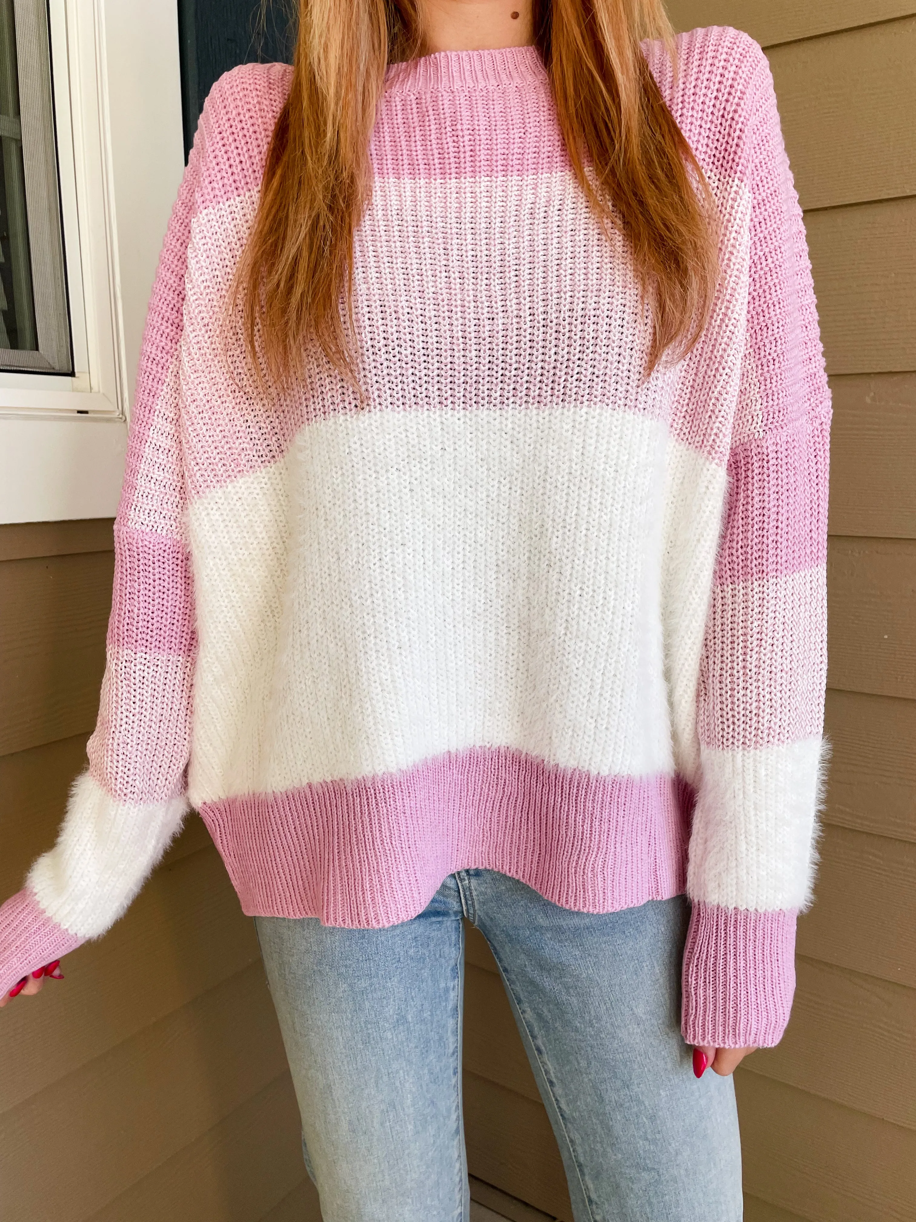 Self-Love Striped Sweater