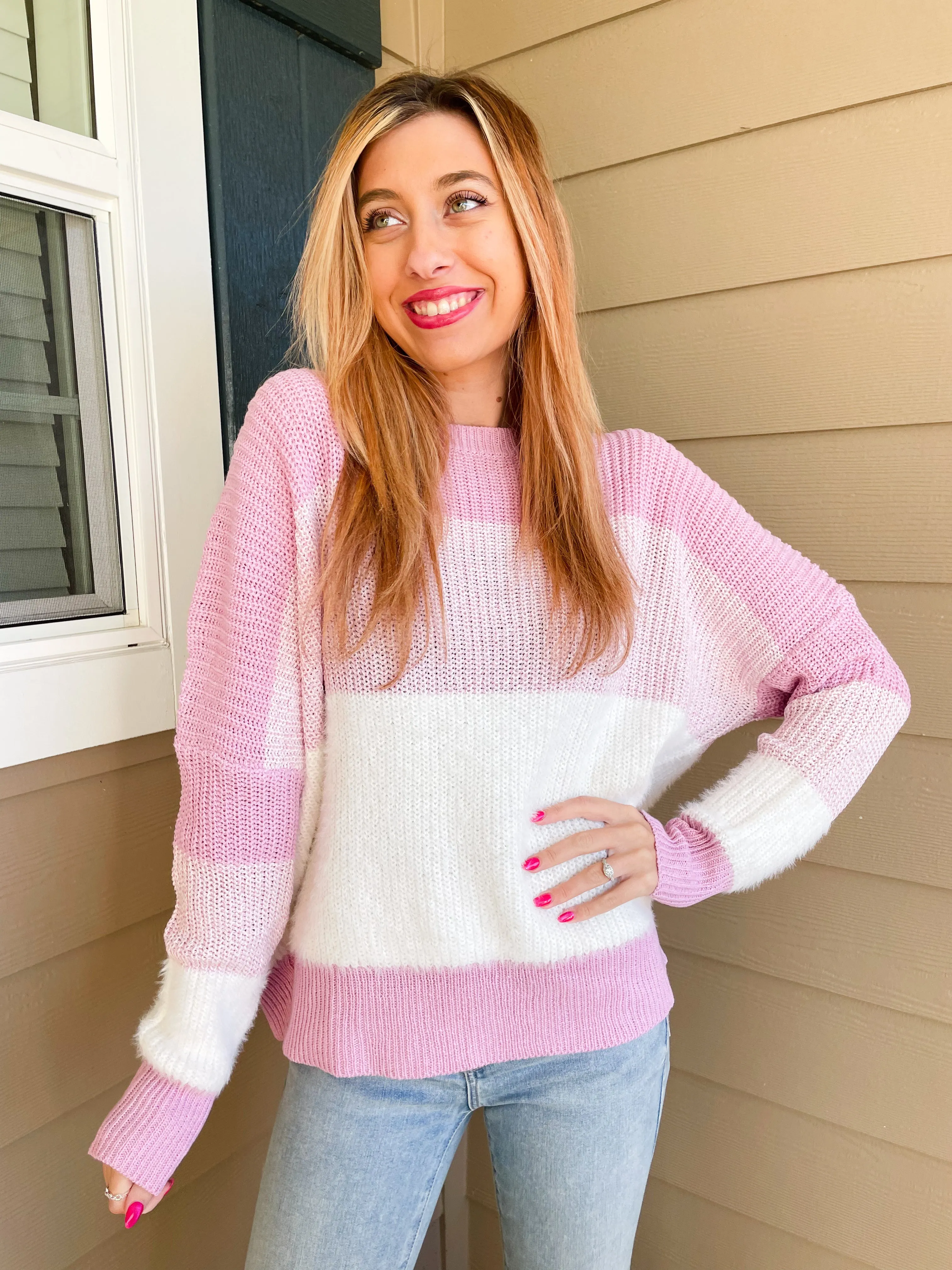 Self-Love Striped Sweater