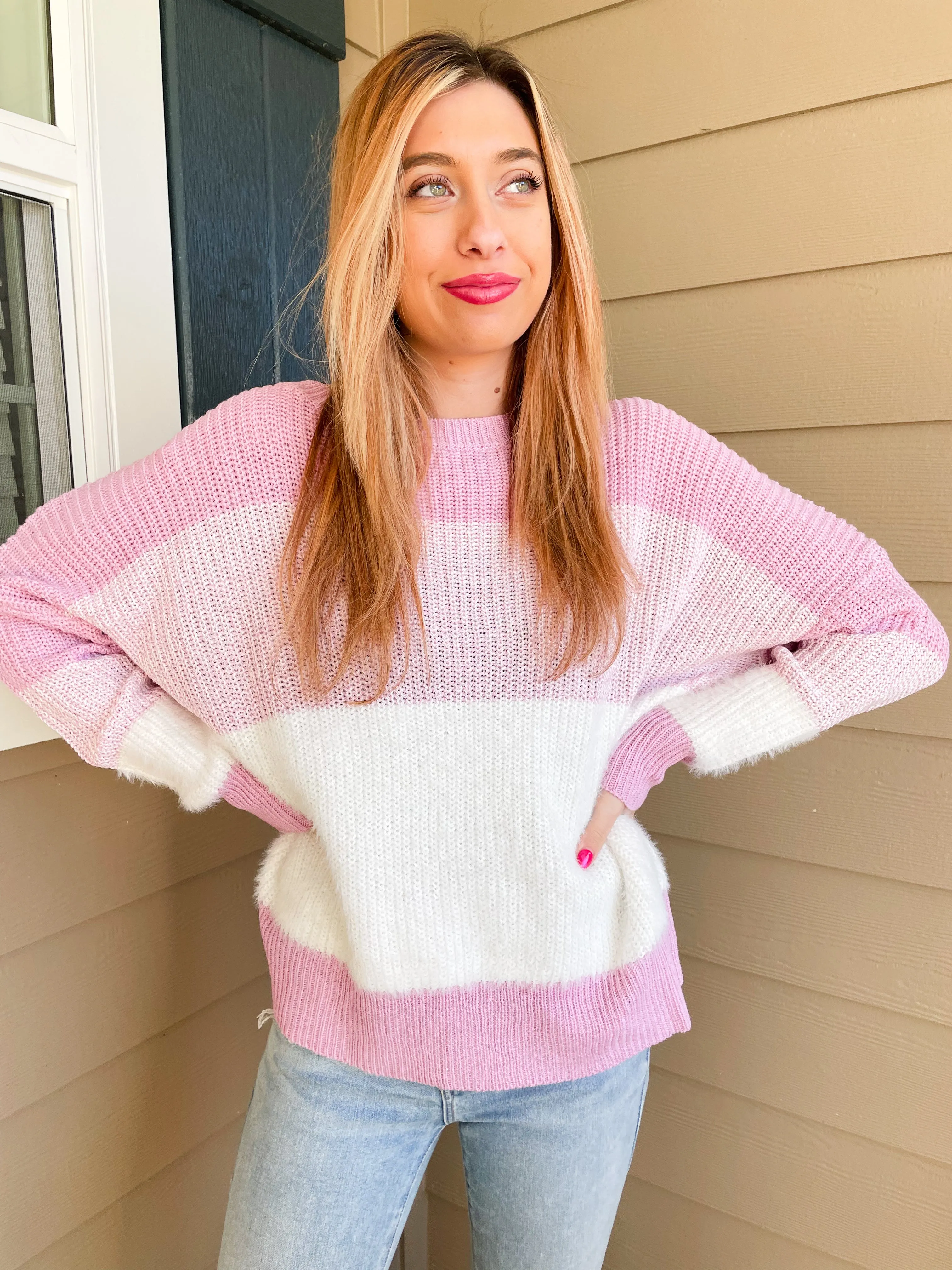 Self-Love Striped Sweater