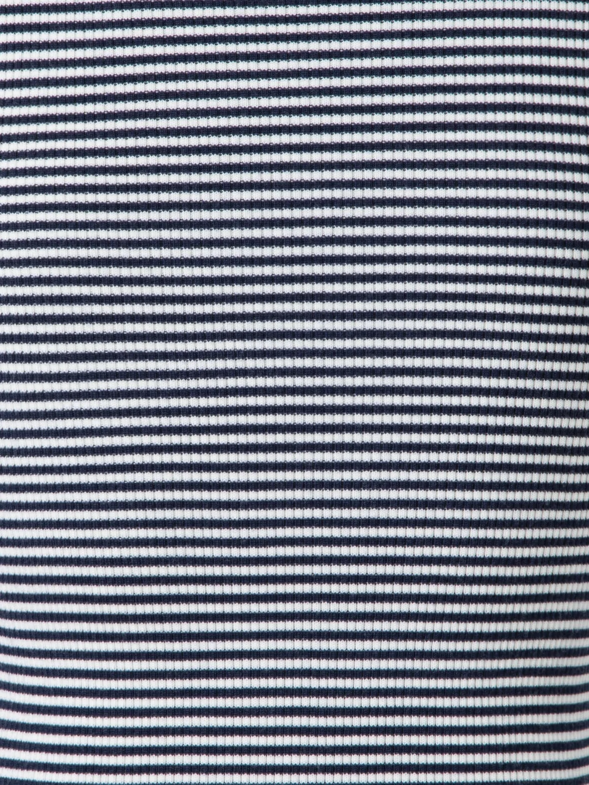 Short Sleeve Sweater in Striped Virgin Wool