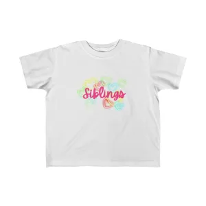 Siblings (pink) kid's 2-6 years fine jersey tee