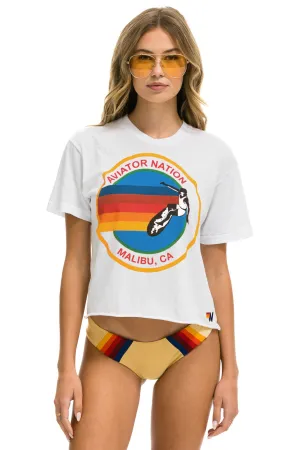 SIGNATURE MALIBU BOYFRIEND TEE - WHITE