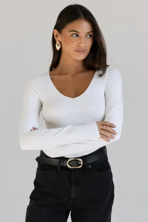 Signature V-Neck Long Sleeve