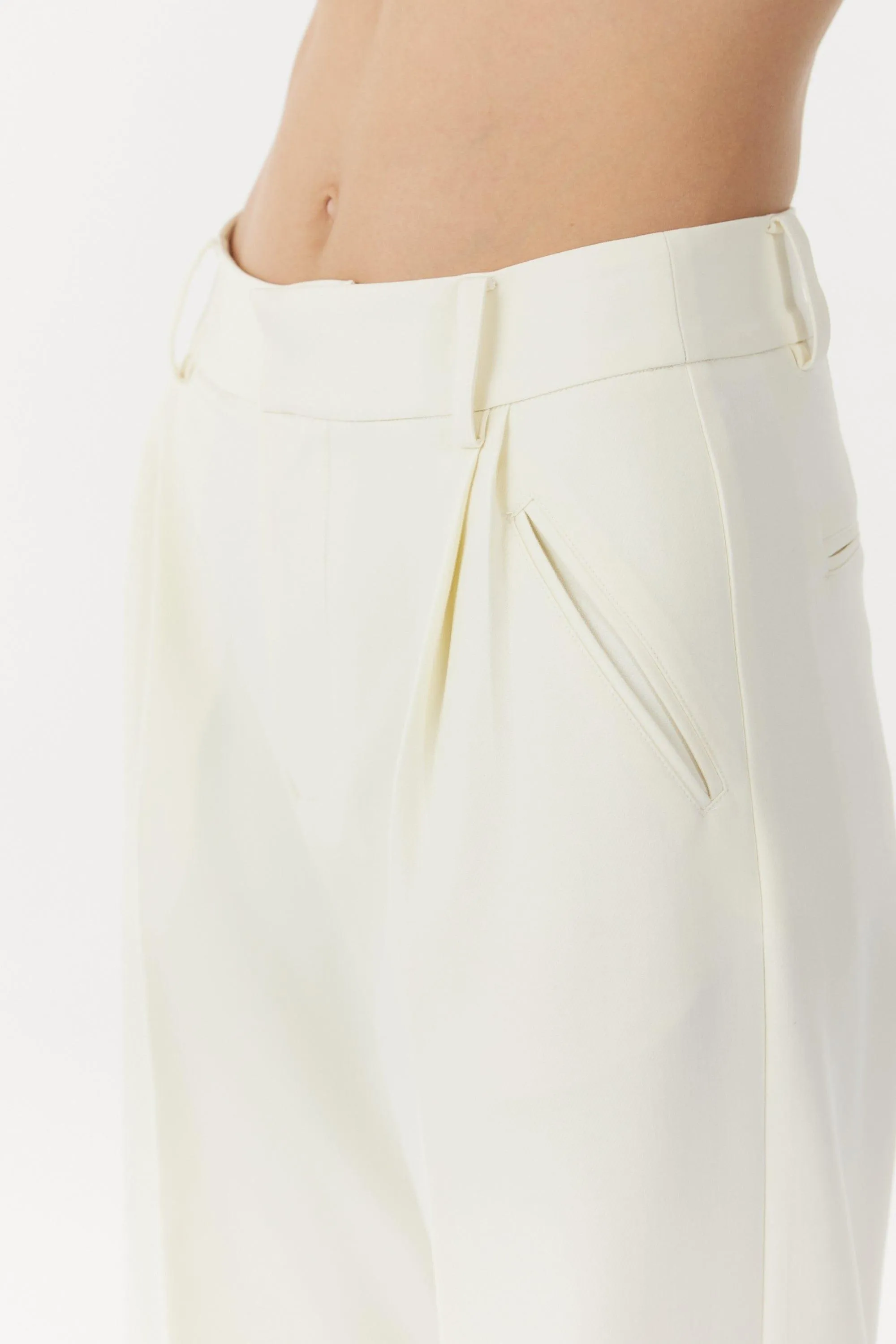 SKYLINE TAILORED TROUSERS | WARM WHITE