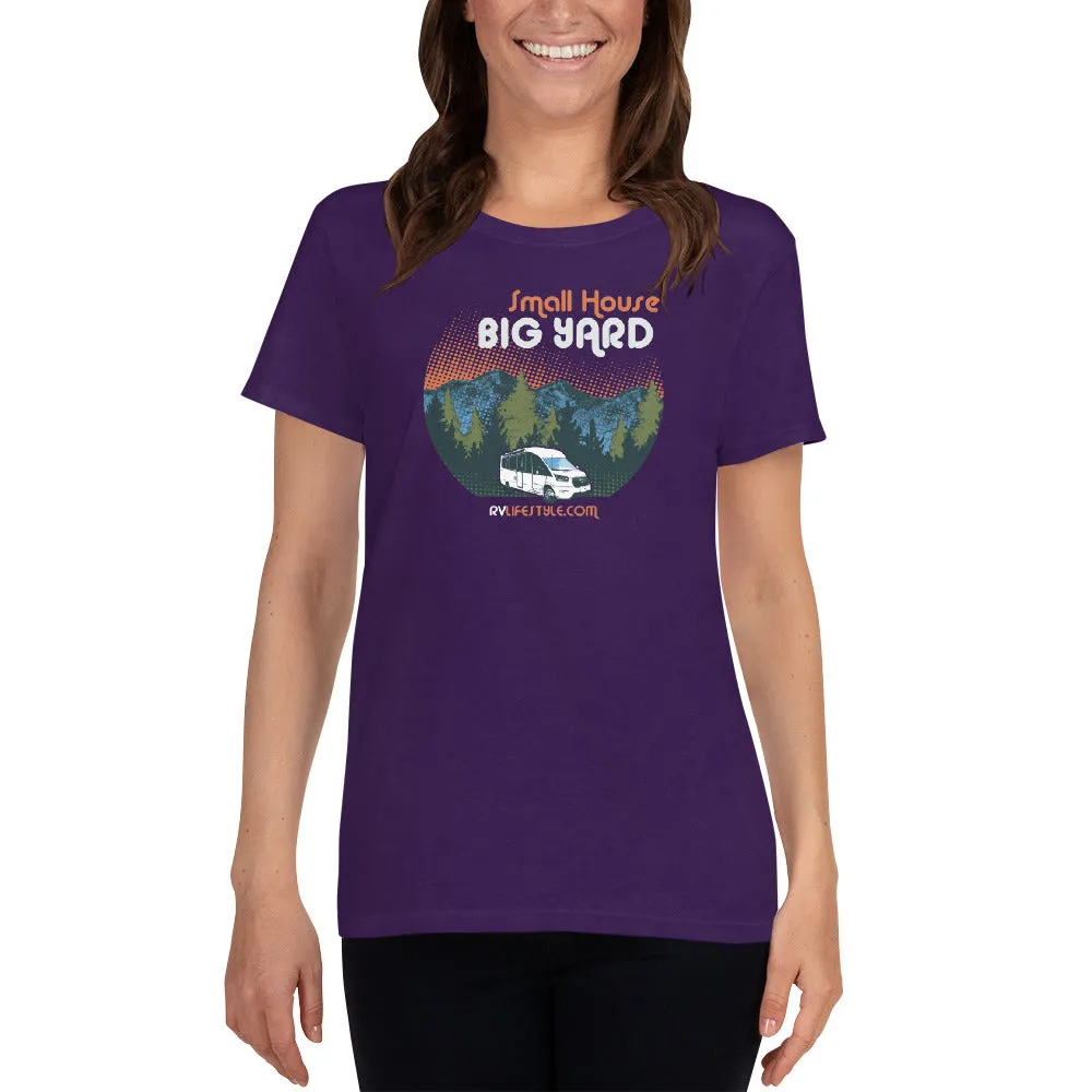 Small House Big Yard Women's short sleeve t-shirt - Black - Forest Green - Navy - Purple - Sport Grey