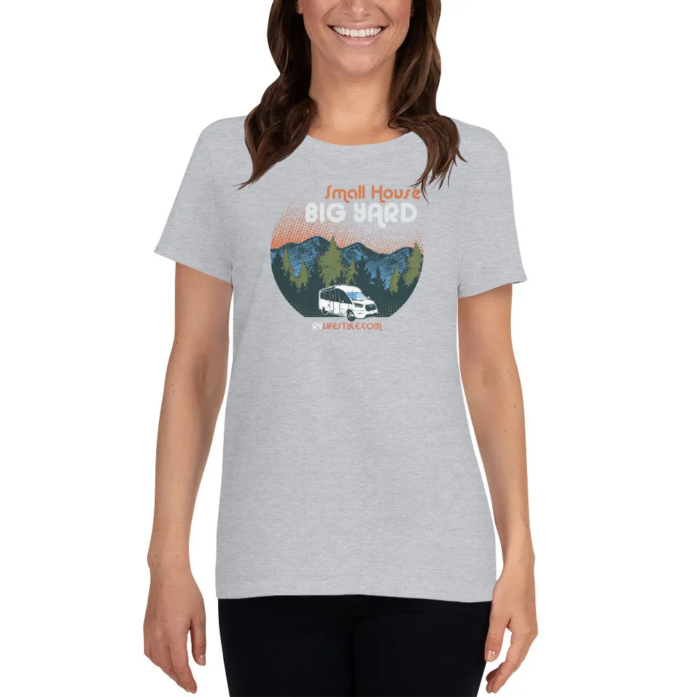 Small House Big Yard Women's short sleeve t-shirt - Black - Forest Green - Navy - Purple - Sport Grey