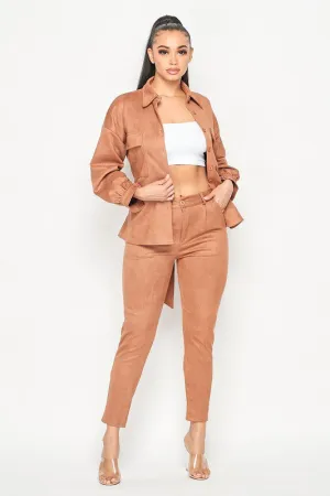 Softer than Suede Pants Set
