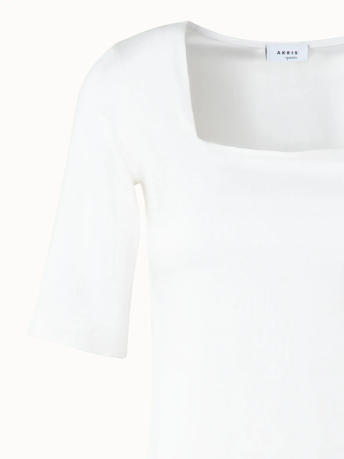 Square Neck Half Sleeve T-Shirt in Modal