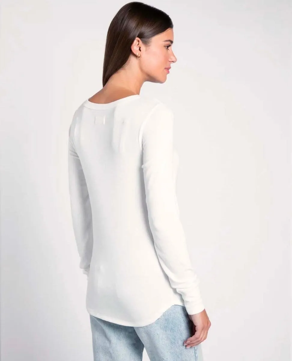 Stacy Long Sleeve Tee White