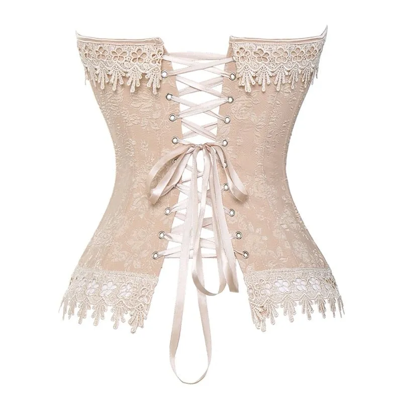 Steampunk Corsets Gothic Clothing Overbust Waist Trainer Bustier T