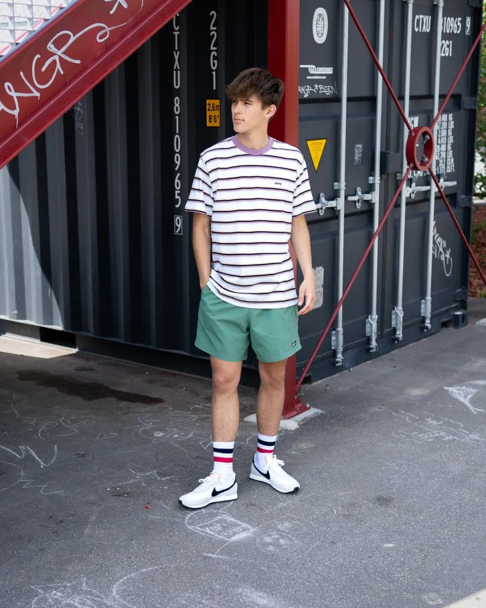 Streak Stripe Tee - White Multi