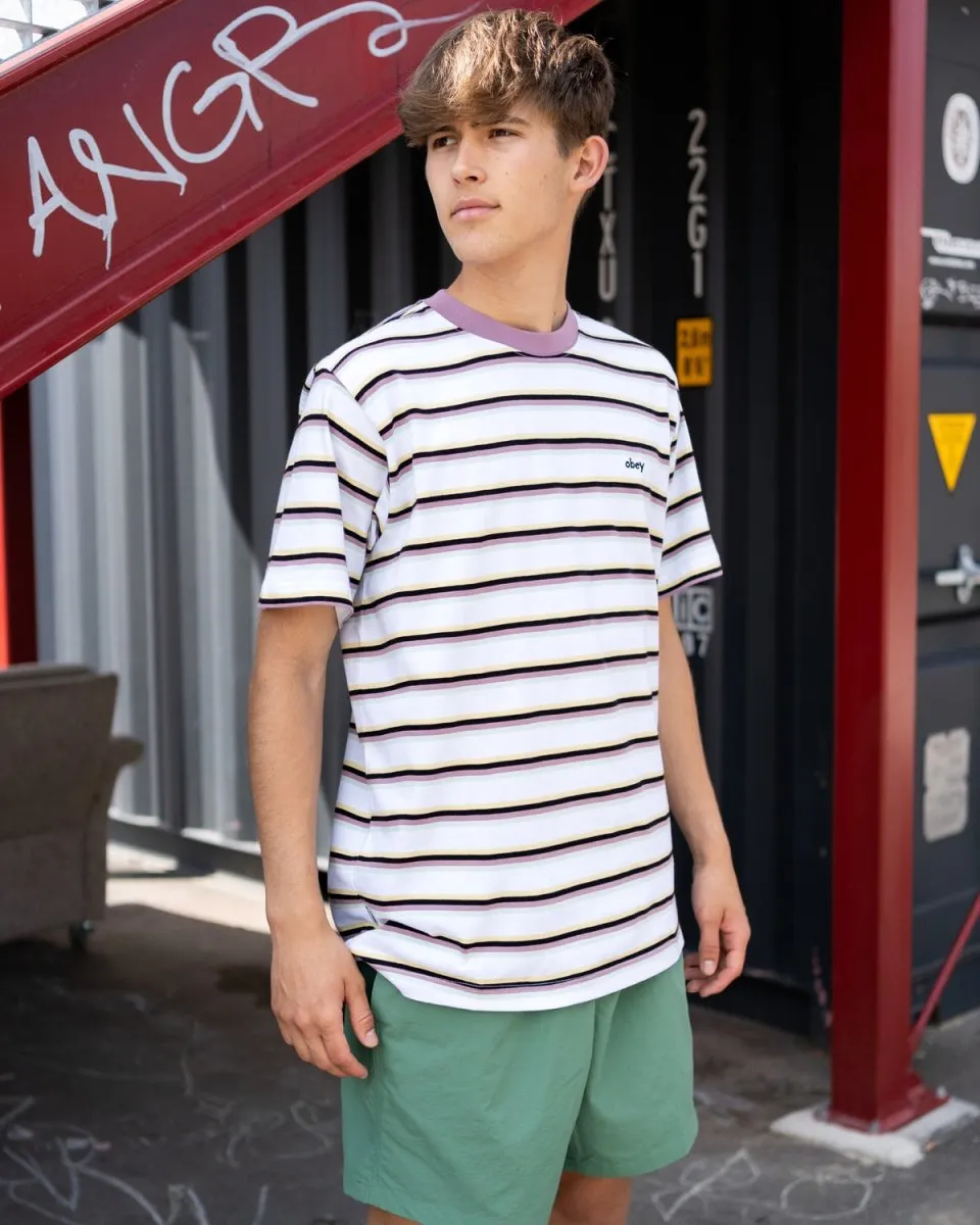 Streak Stripe Tee - White Multi