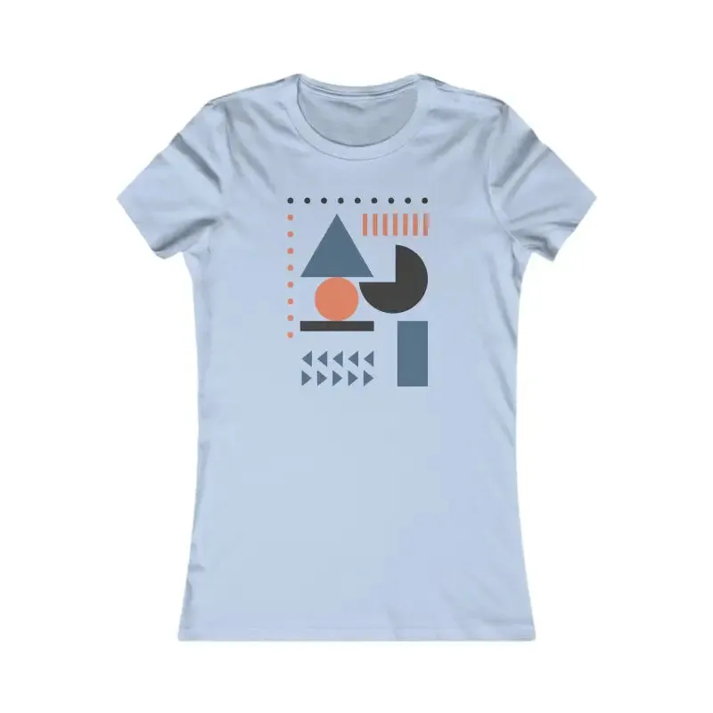 Stylish Women Favorite Tee with Abstract Shapes