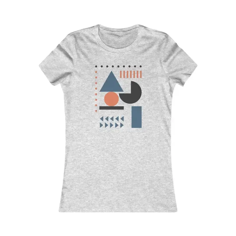 Stylish Women Favorite Tee with Abstract Shapes