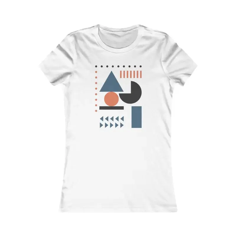 Stylish Women Favorite Tee with Abstract Shapes