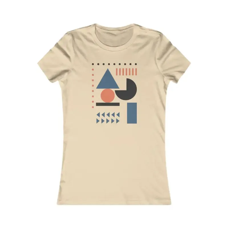 Stylish Women Favorite Tee with Abstract Shapes