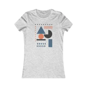 Stylish Women Favorite Tee with Abstract Shapes