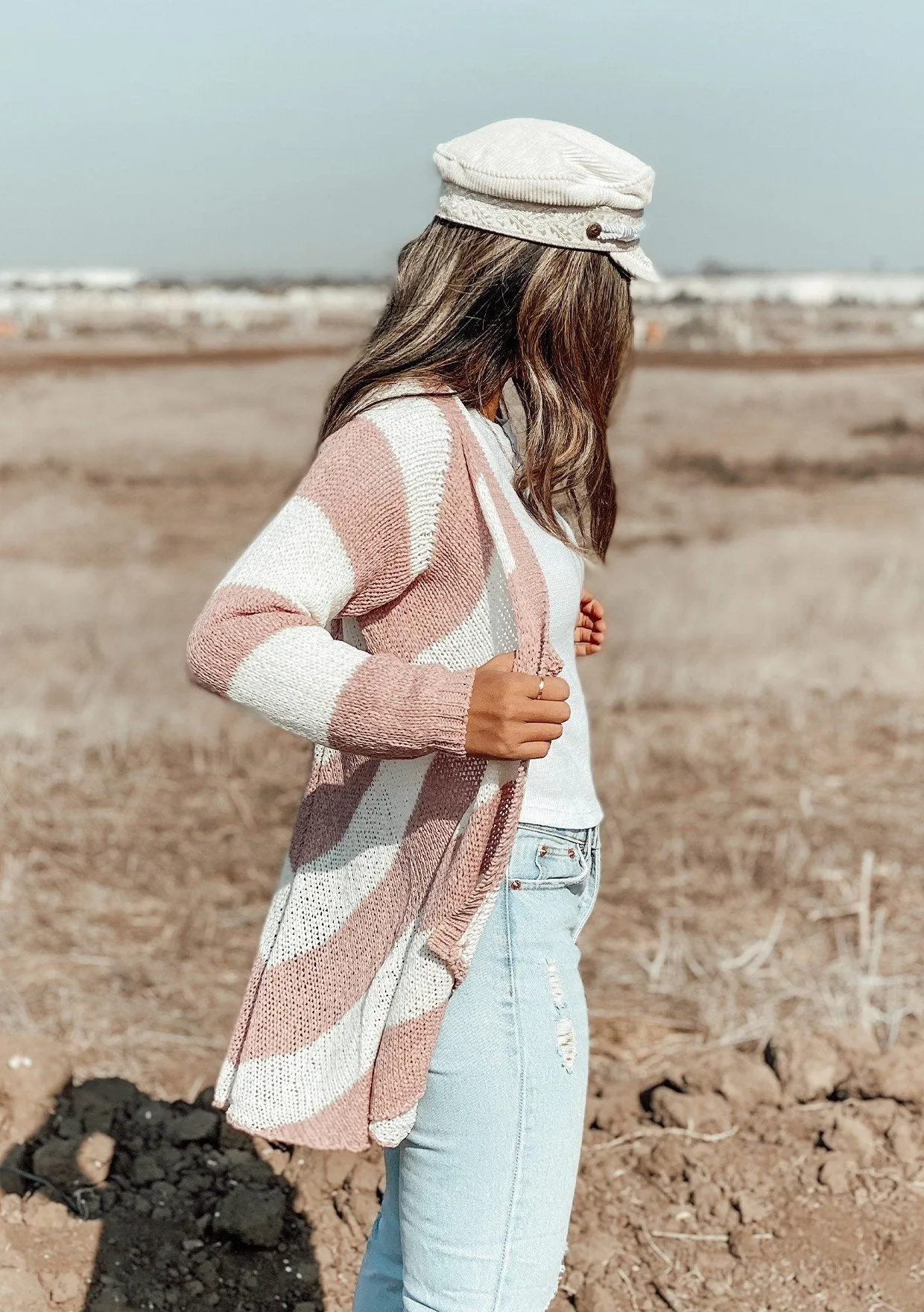 Sun Drenched Striped Cardigan