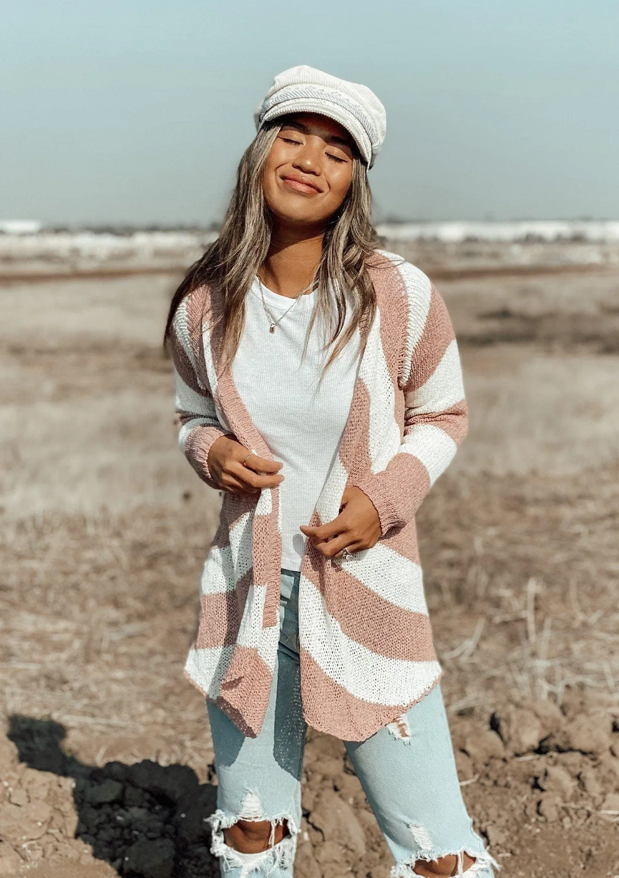 Sun Drenched Striped Cardigan