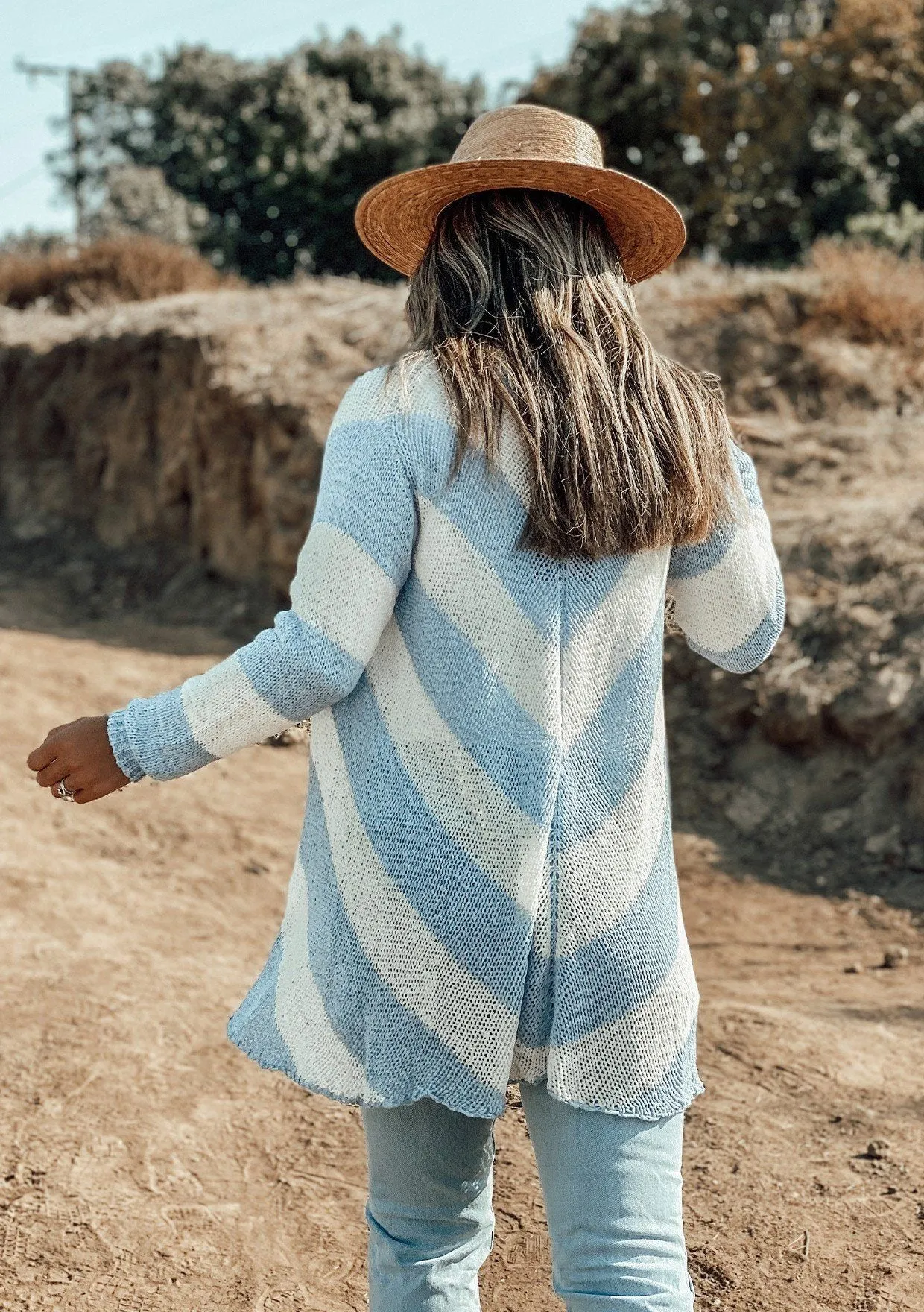 Sun Drenched Striped Cardigan