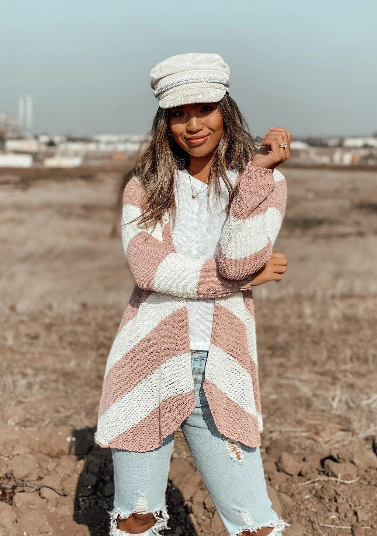Sun Drenched Striped Cardigan