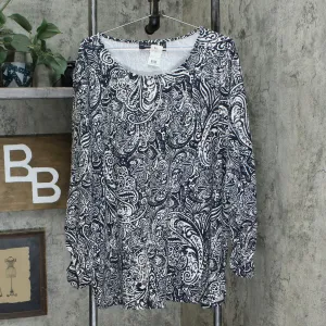 Susan Graver Plus Size Weekend Cotton Modal Ruched Sleeves Tunic Top