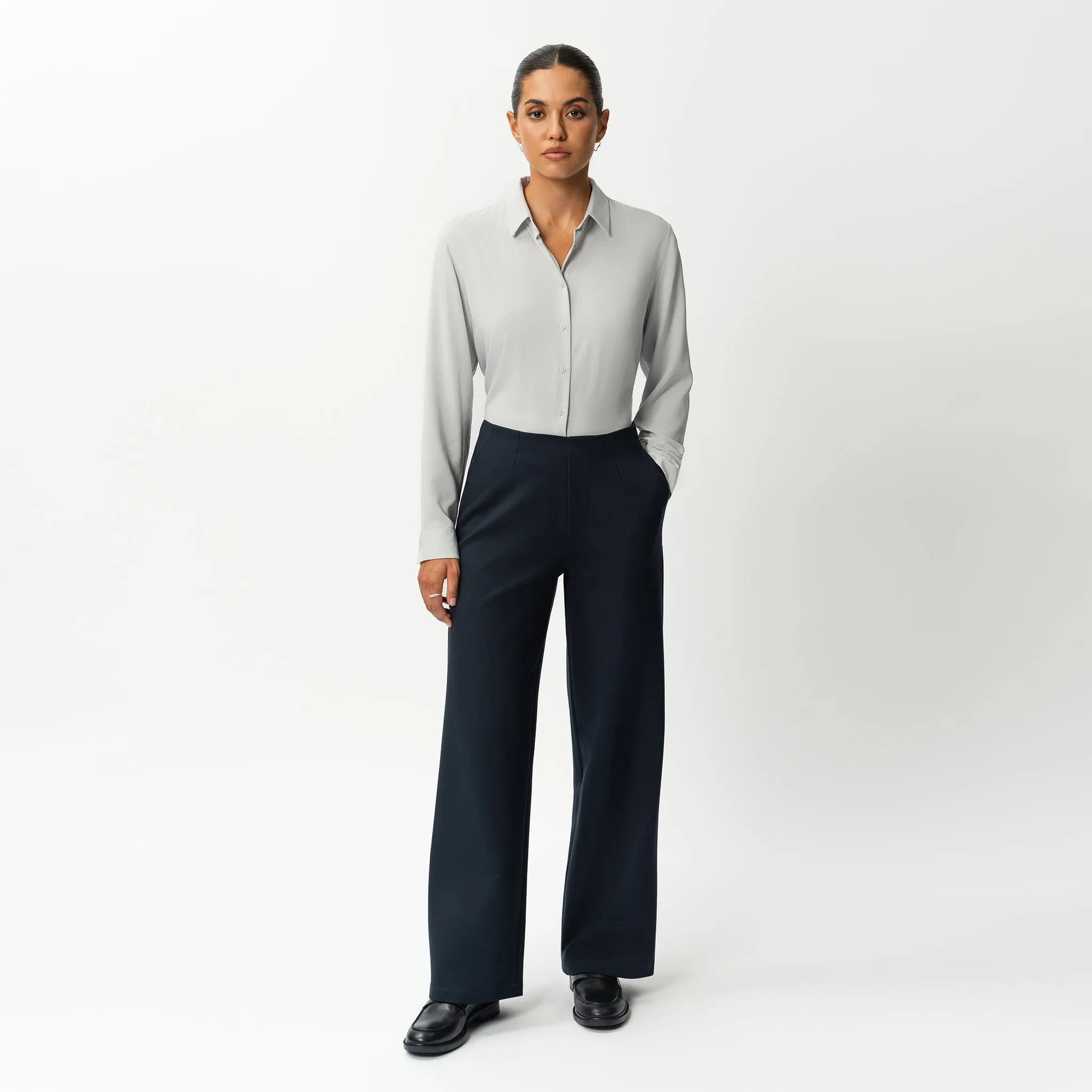 Tailored Ponte Relaxed Trouser