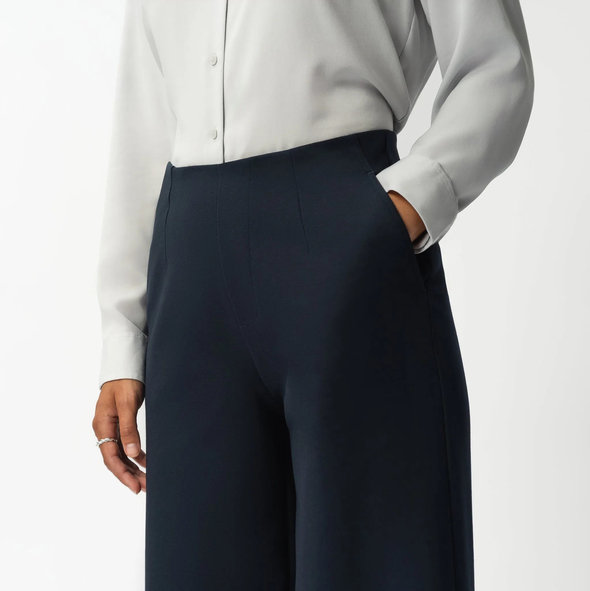 Tailored Ponte Relaxed Trouser