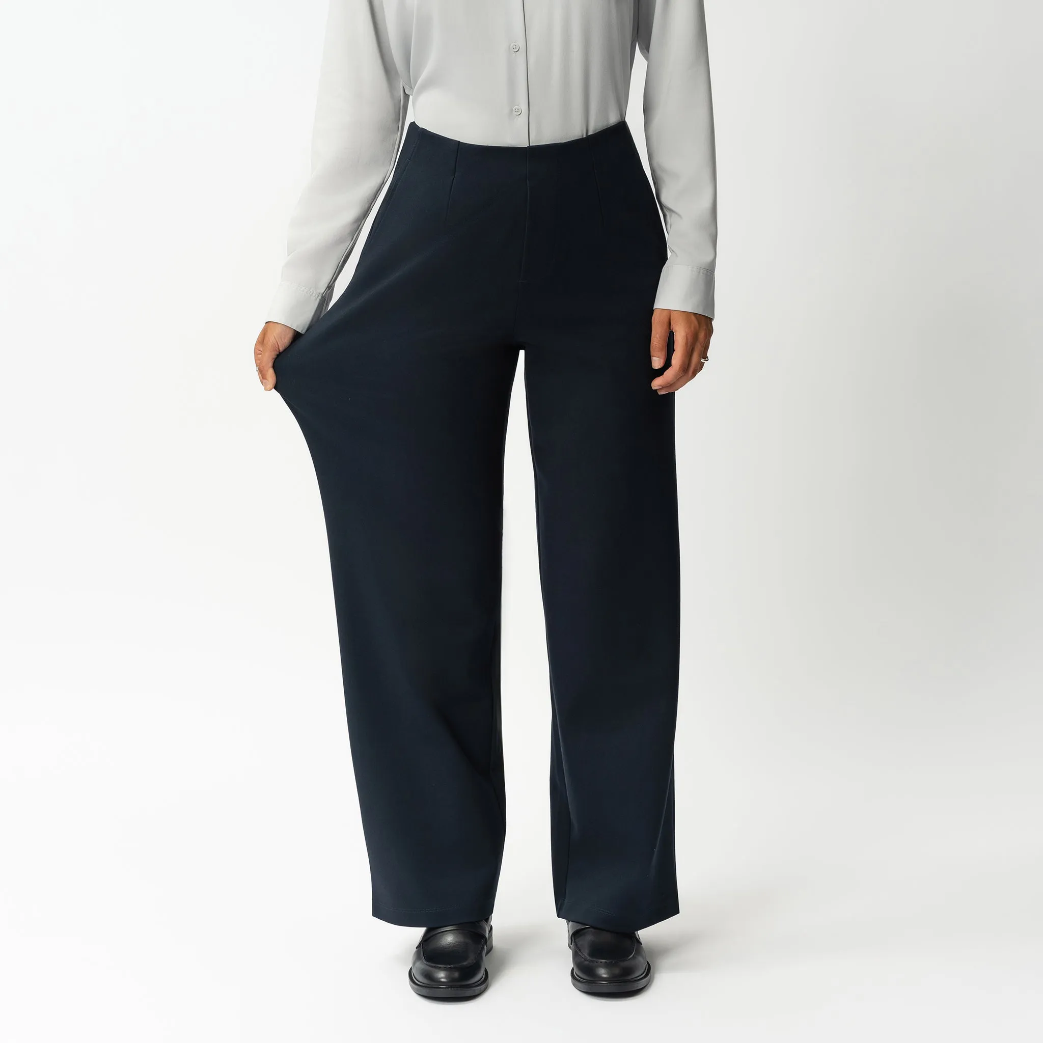 Tailored Ponte Relaxed Trouser