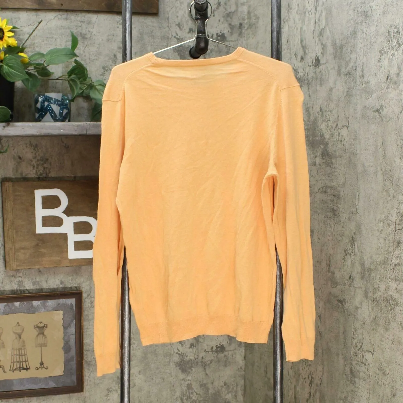 Tasso Elba Men's Pullover Crewneck Elan Sweater Pale Orange Medium