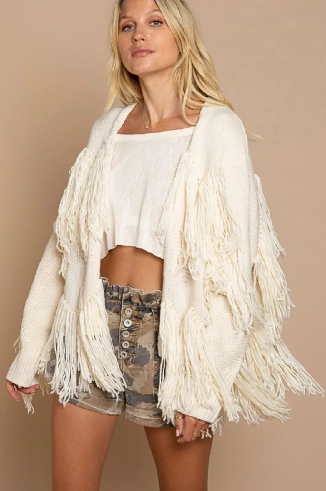 the butterfly effect fringe cardigan