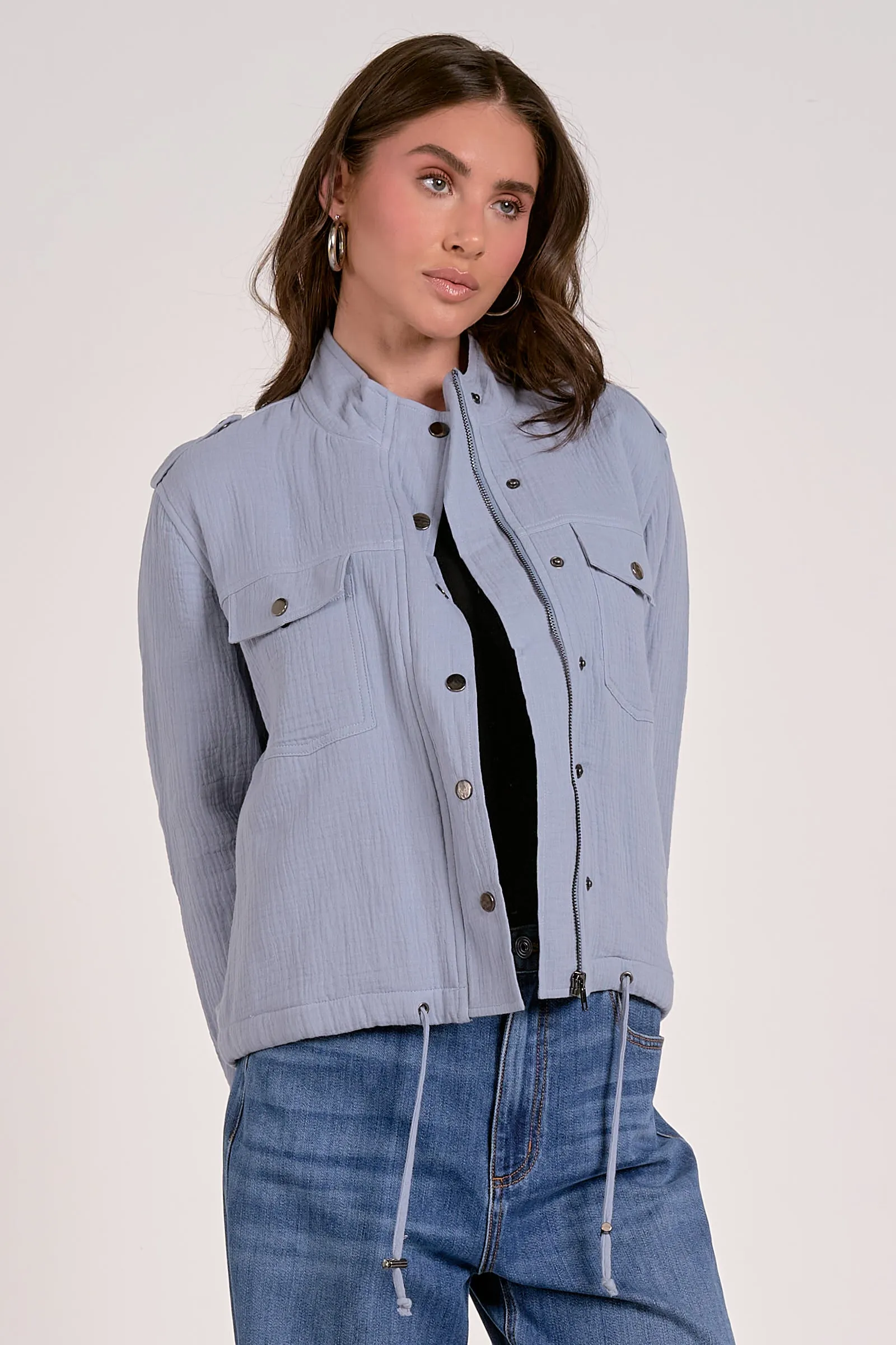 The Ellen Zip Up Utility Jacket