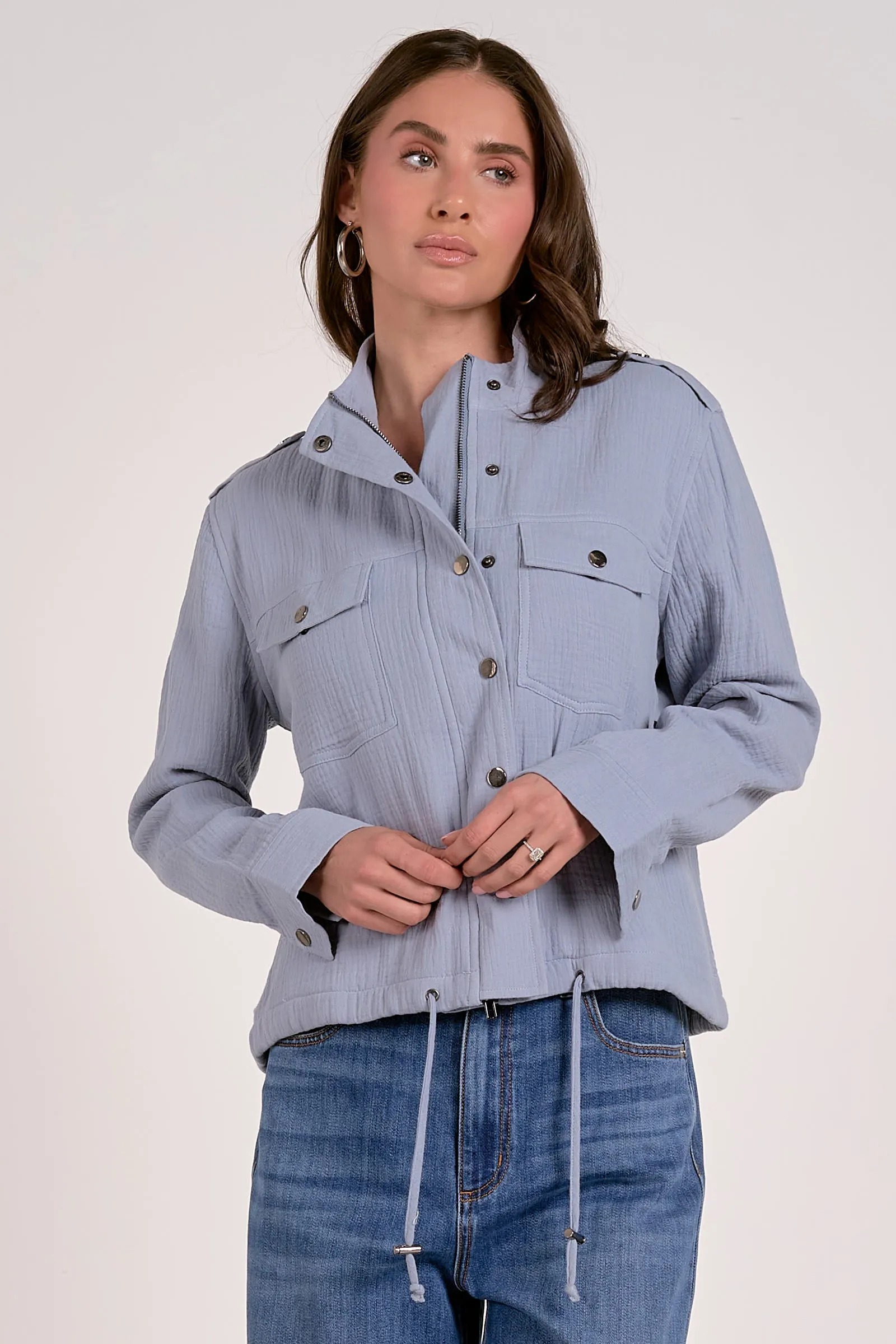 The Ellen Zip Up Utility Jacket