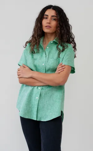 The Friend - Wayward Fit - Succulent Green 100% Linen