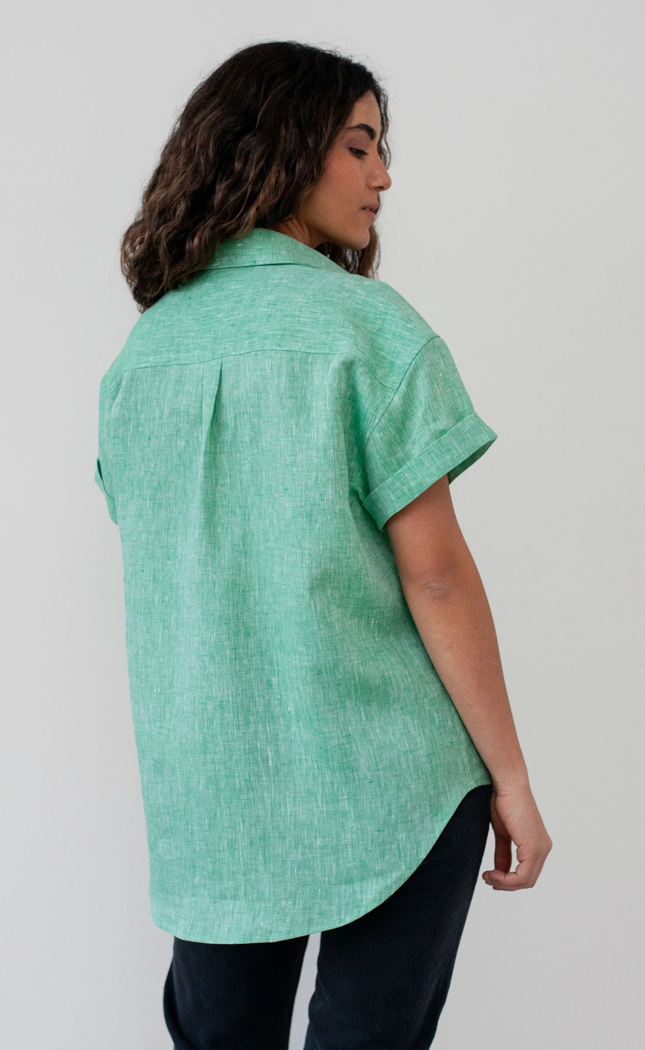 The Friend - Wayward Fit - Succulent Green 100% Linen