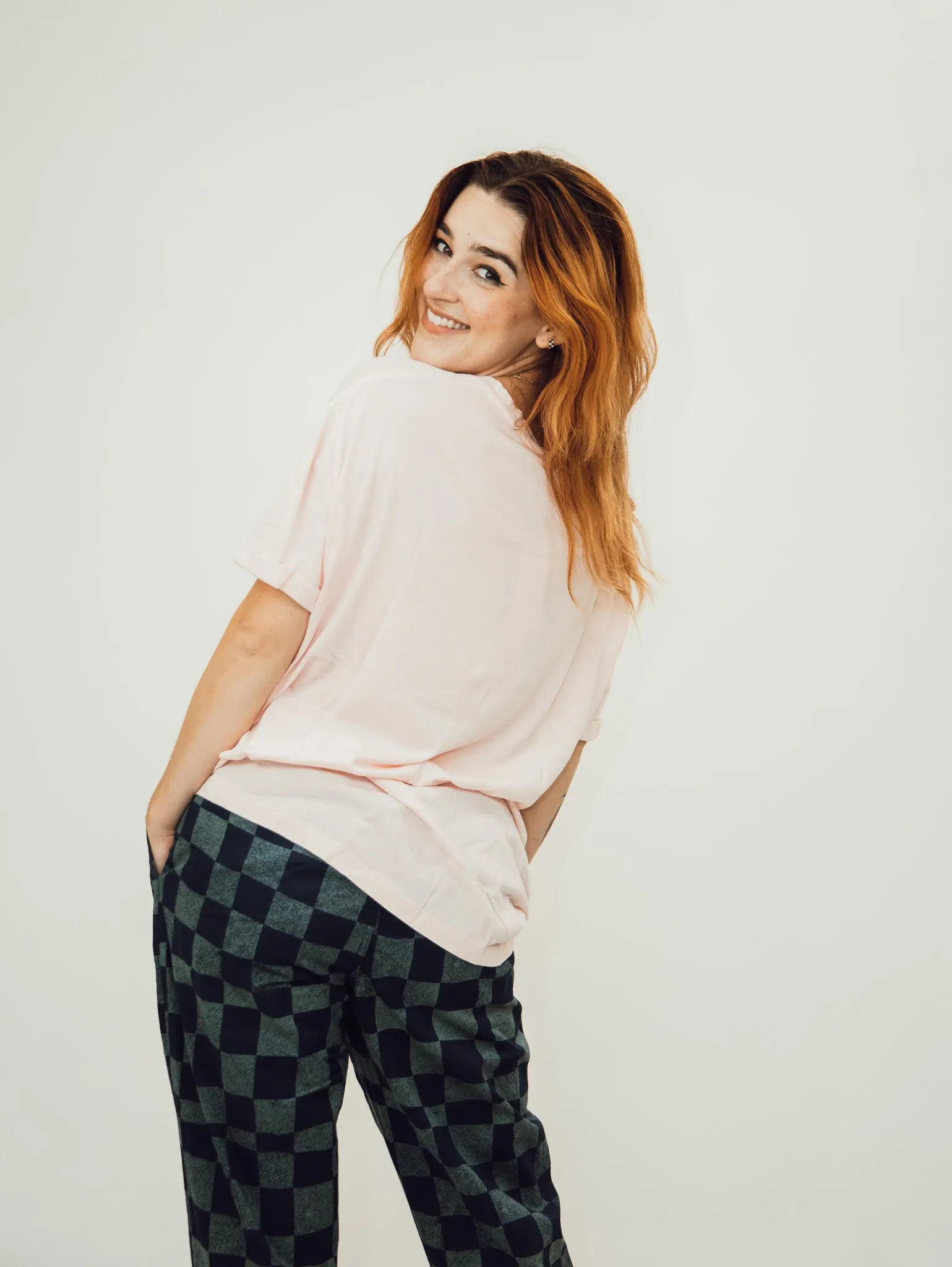 The Laundry Room Rodeo Queen Oversized Tee - Blush Pink