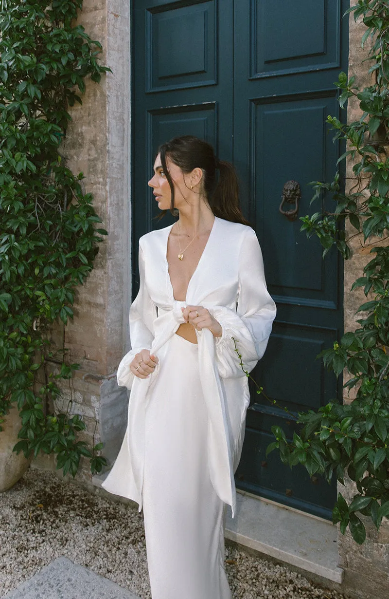 Tina Bridal Tie Front Dress
