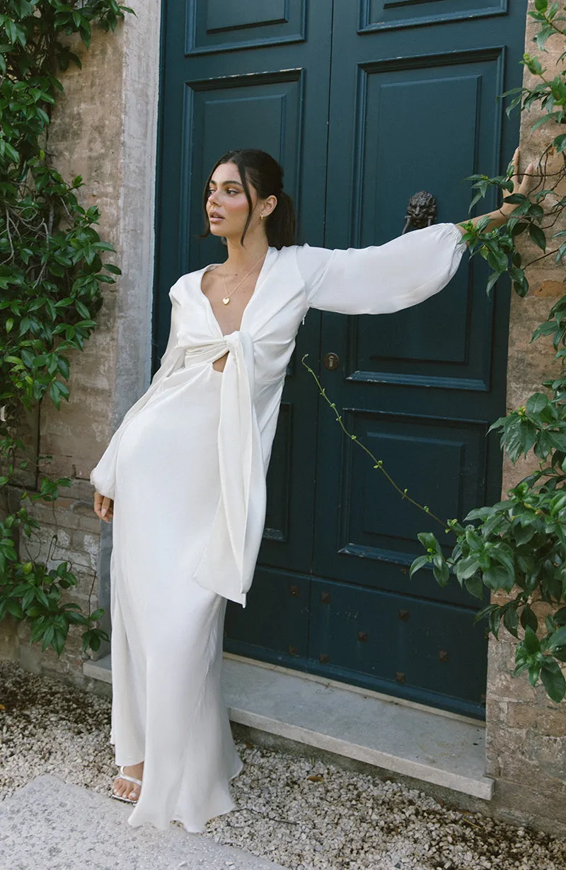 Tina Bridal Tie Front Dress