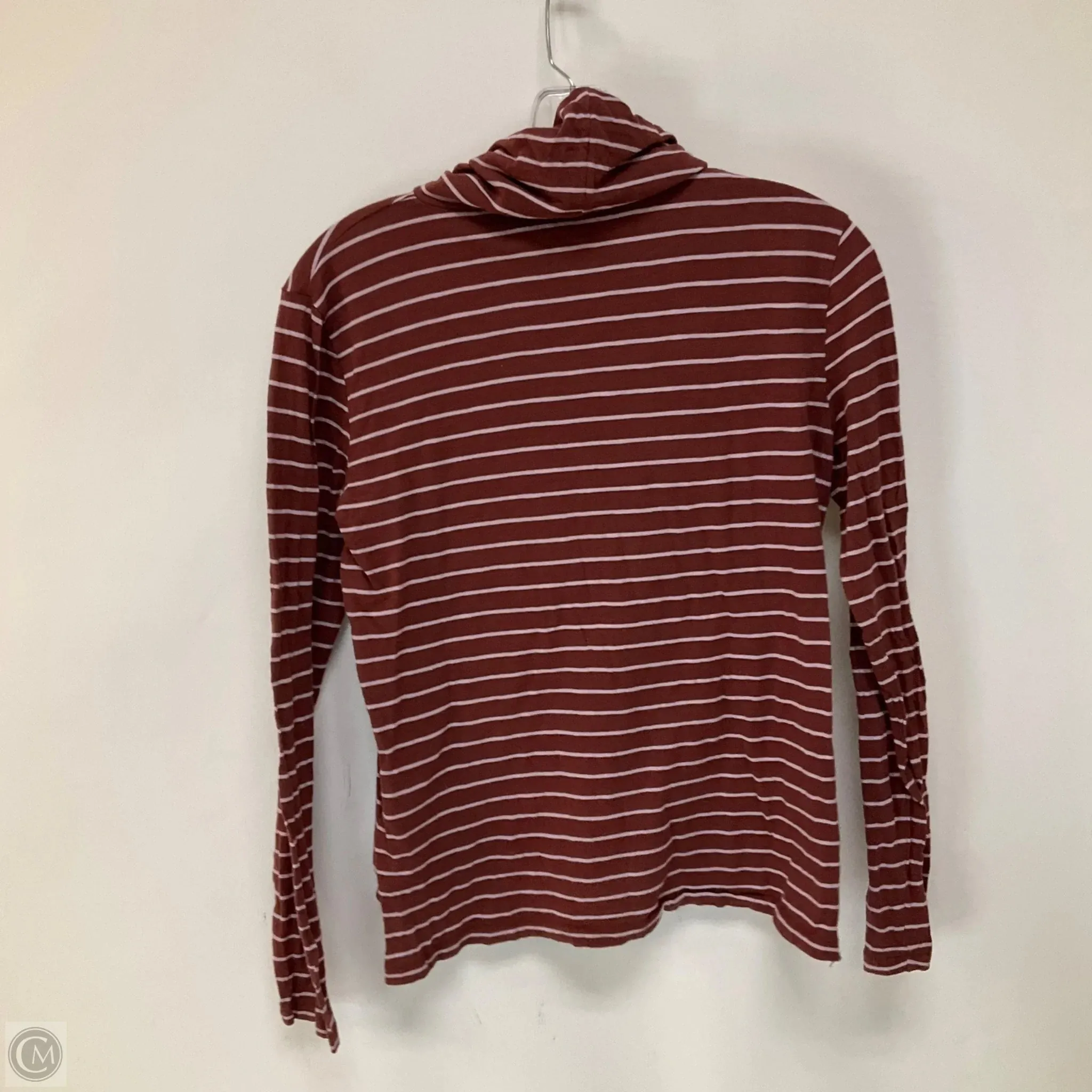 Top Long Sleeve By Madewell In Striped Pattern, Size: S