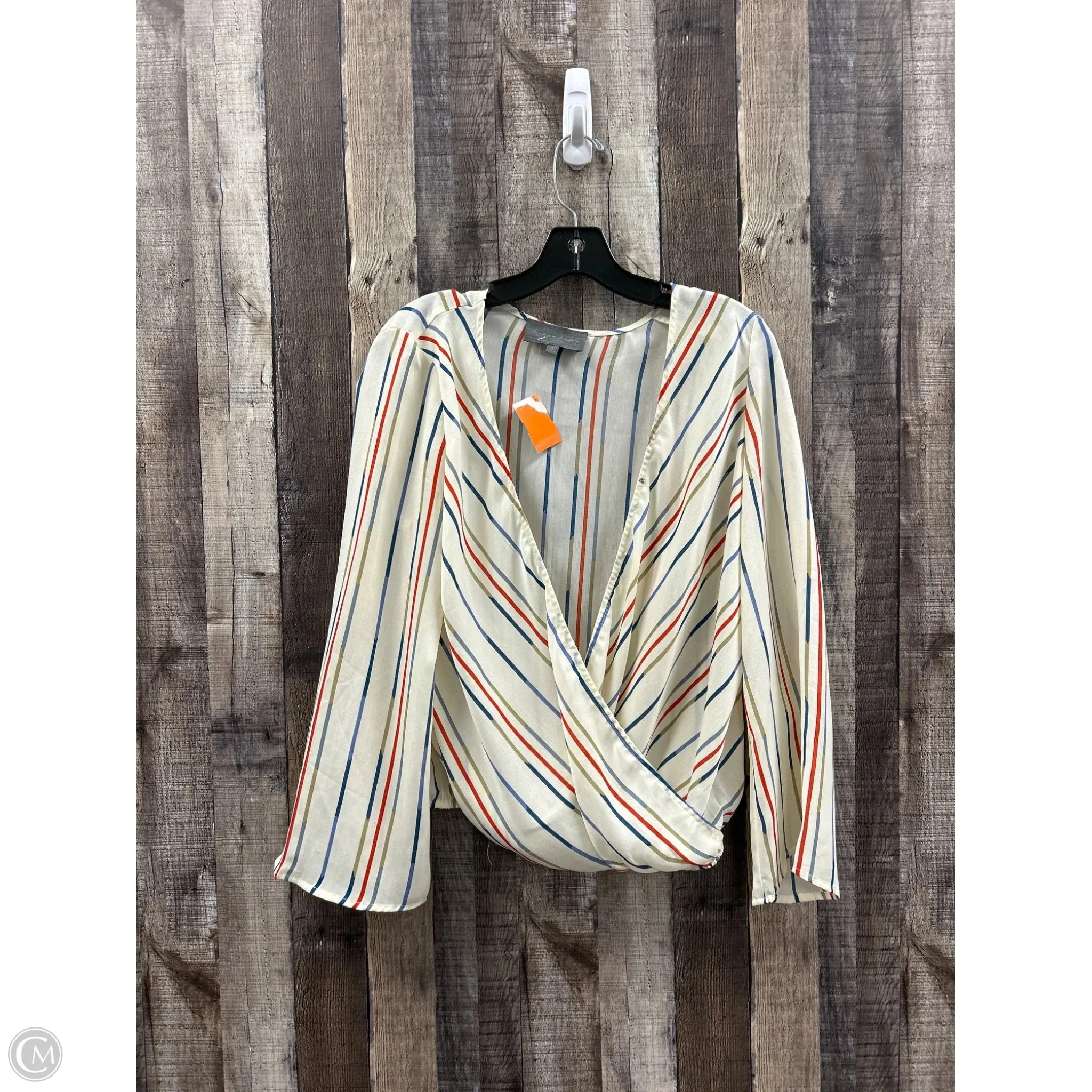 Top Long Sleeve By Sunday In Brooklyn In Striped Pattern, Size: S