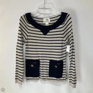 Top Long Sleeve By Tabitha In Striped Pattern, Size: S