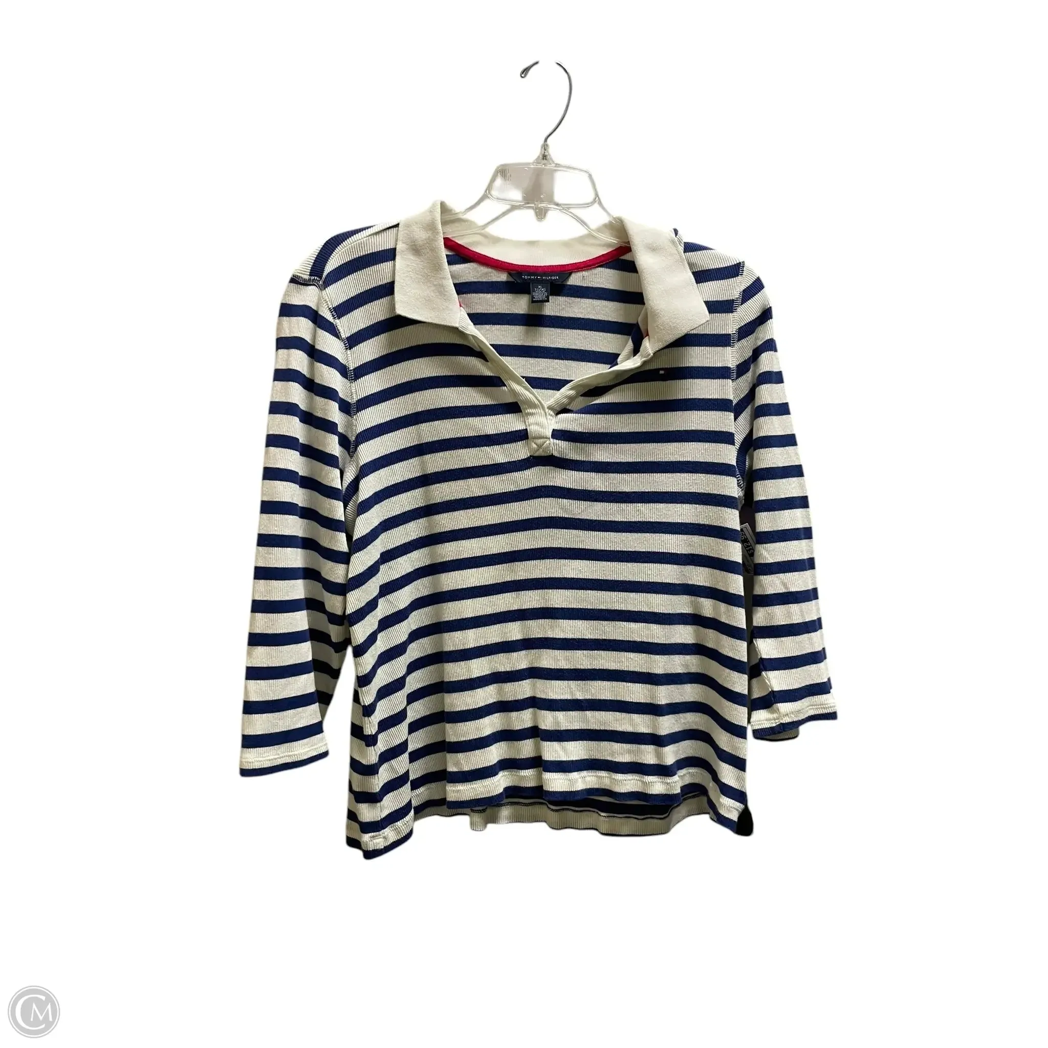 Top Long Sleeve By Tommy Hilfiger In Striped Pattern, Size: Xl