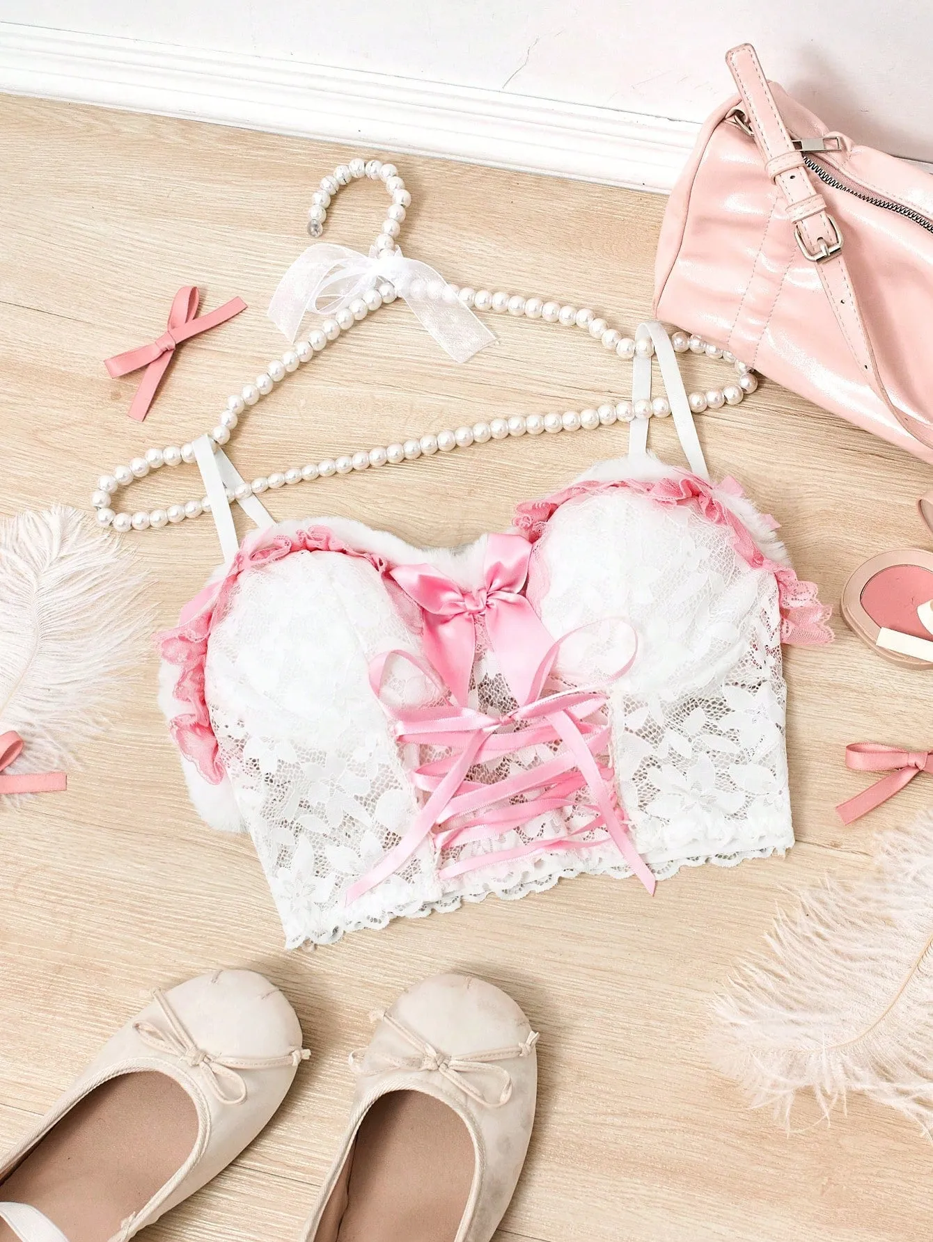 Top Sexy FairyFlirt con Encaje Floral  CR