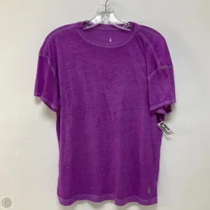 Top Short Sleeve By Free People In Purple, Size: Xs