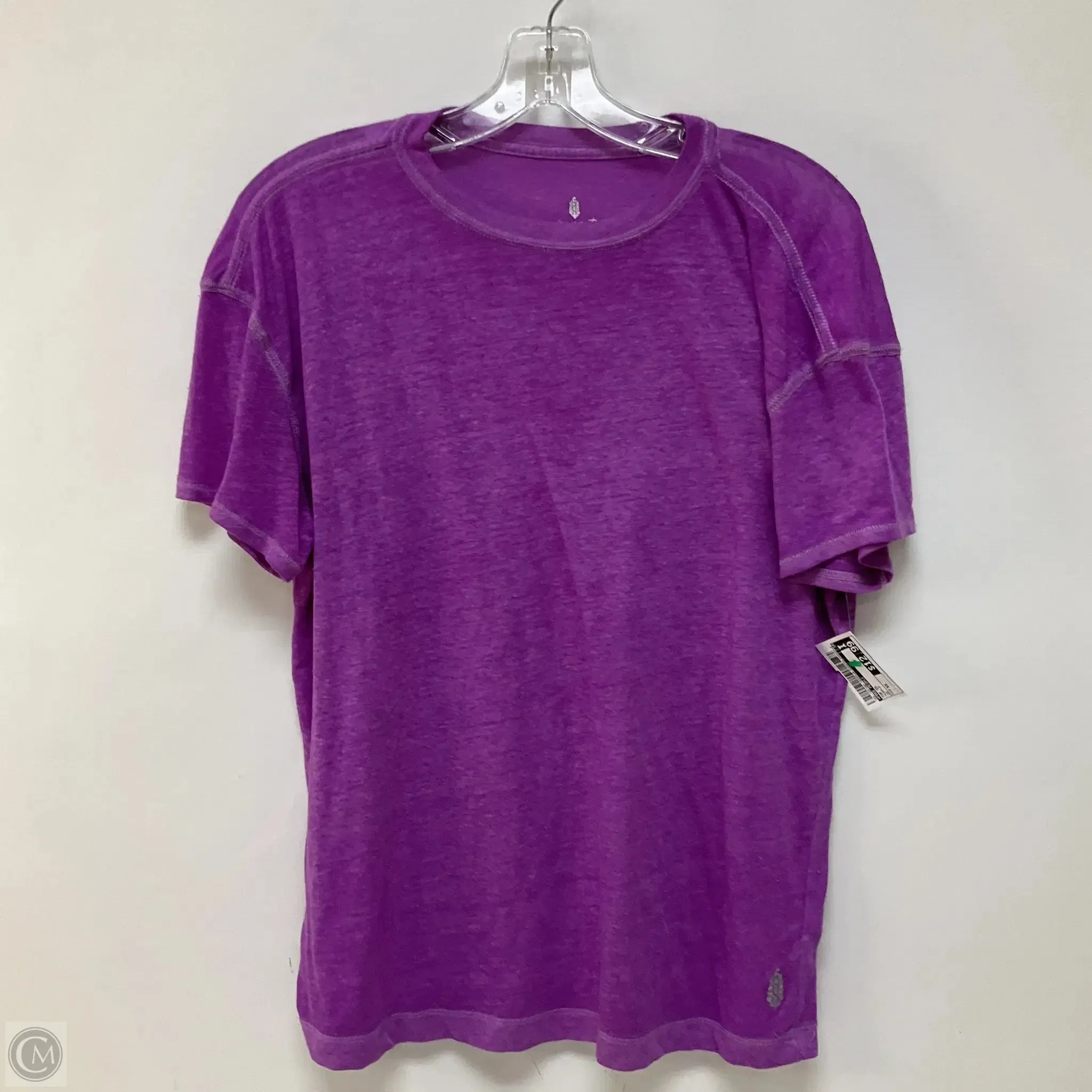 Top Short Sleeve By Free People In Purple, Size: Xs