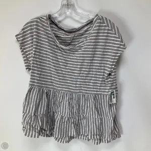 Top Short Sleeve By Pilcro In Striped Pattern, Size: M