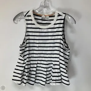 Top Sleeveless By Anthropologie In Striped Pattern, Size: M