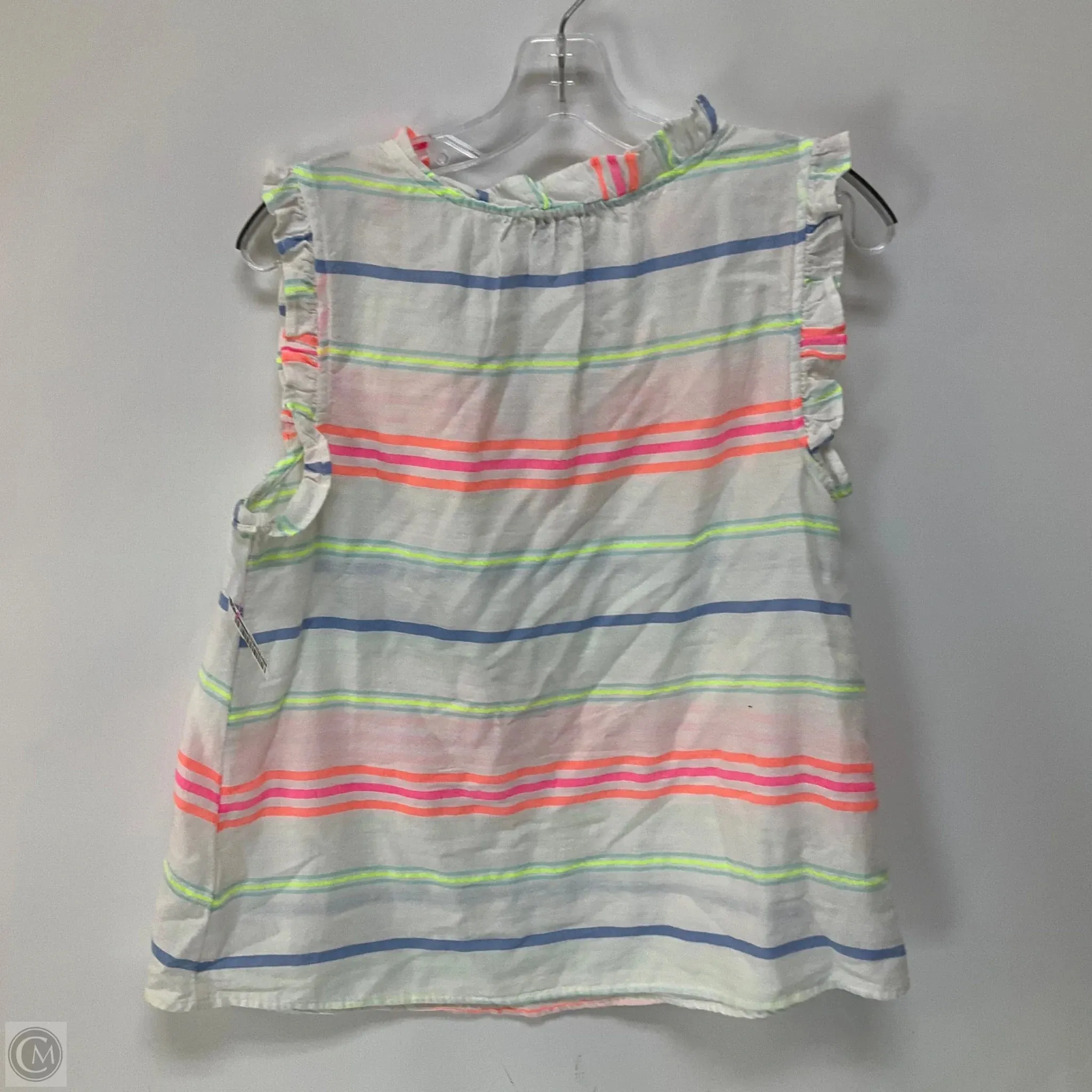 Top Sleeveless By Vineyard Vines In Striped Pattern, Size: S