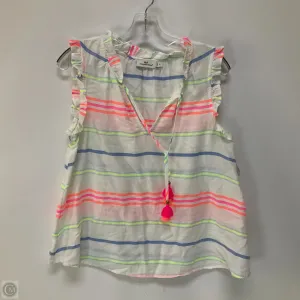 Top Sleeveless By Vineyard Vines In Striped Pattern, Size: S