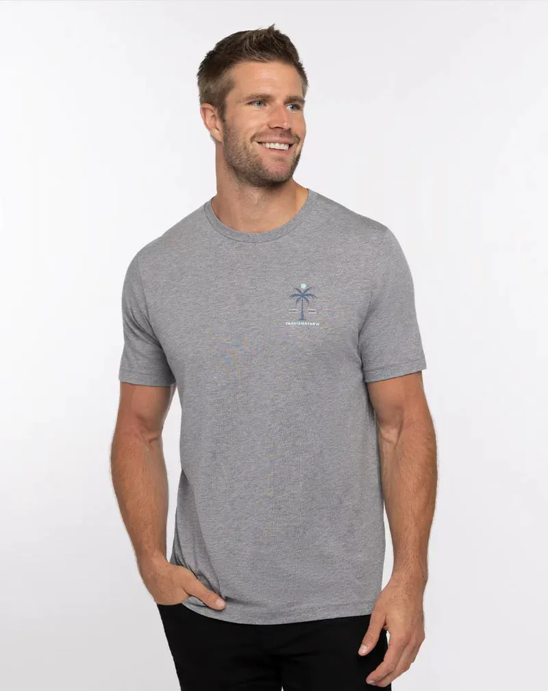TRAVISMATHEW MENS PRIVATE PLANE T-SHIRT - HEATHER GREY